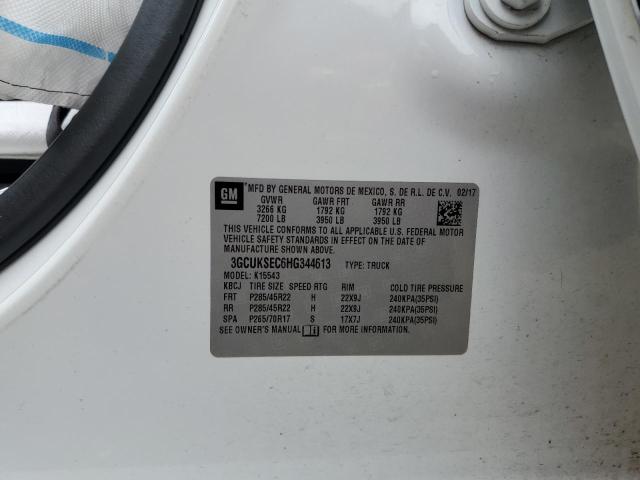 2017 CHEVROLET SILVERADO - 3GCUKSEC6HG344613