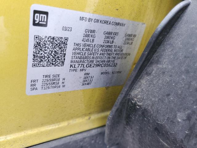 2024 CHEVROLET TRAX 1RS - KL77LGE29RC016232