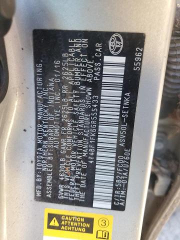 2016 TOYOTA CAMRY LE - 4T4BF1FK6GR555433