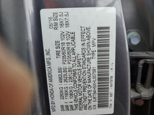 2017 ACURA RDX TECHNO - 5J8TB4H5XHL007581