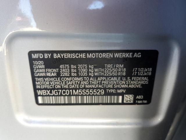 VIN WBXJG7C01M5S55529 2021 BMW X1 no.13