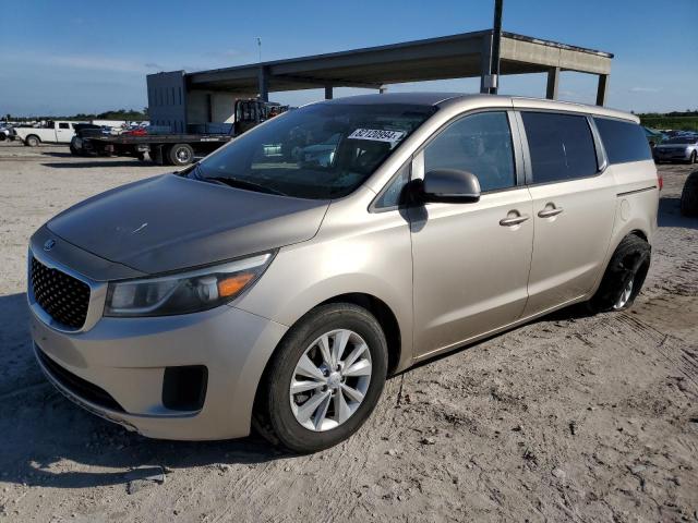 KIA SEDONA L 2016 beige sports v gas KNDMA5C14G6186147 photo #1