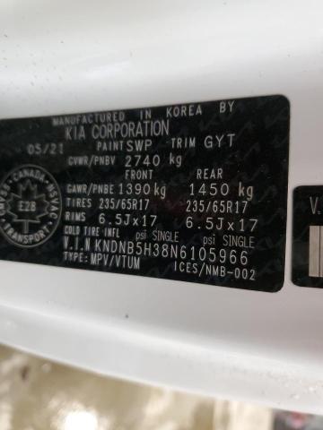 2022 KIA CARNIVAL L KNDNB5H38N6105966