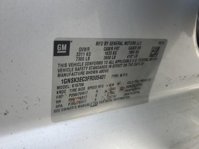 2015 CHEVROLET TAHOE SPEC 1GNSK3EC3FR305401