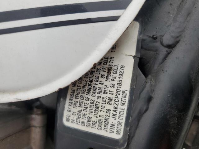 2001 KAWASAKI KZ1000 P - JKAKZCP201B519279