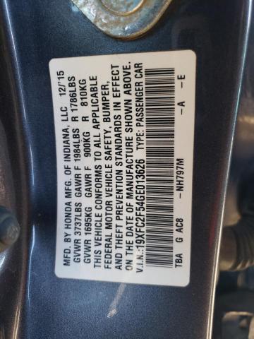 2016 HONDA CIVIC LX - 19XFC2F54GE013626
