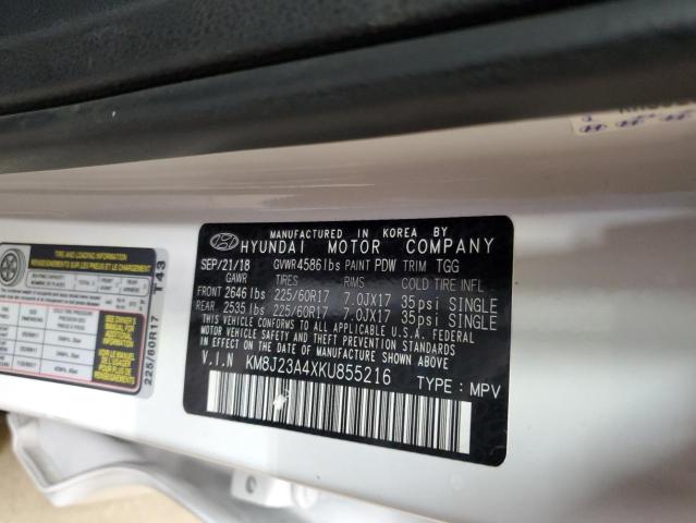 2019 HYUNDAI TUCSON KM8J23A4XKU855216