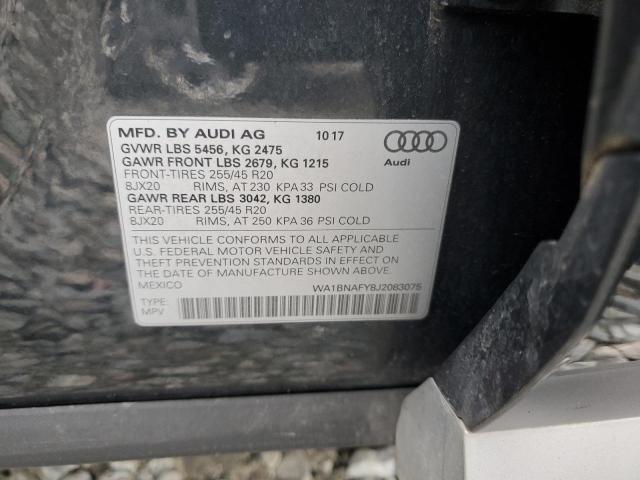 VIN WA1BNAFY8J2083075 2018 AUDI Q5 no.13