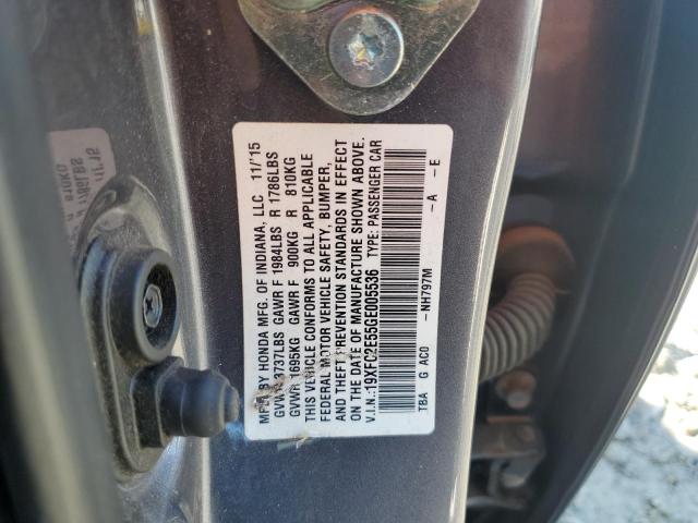 2016 HONDA CIVIC LX - 19XFC2E55GE005536