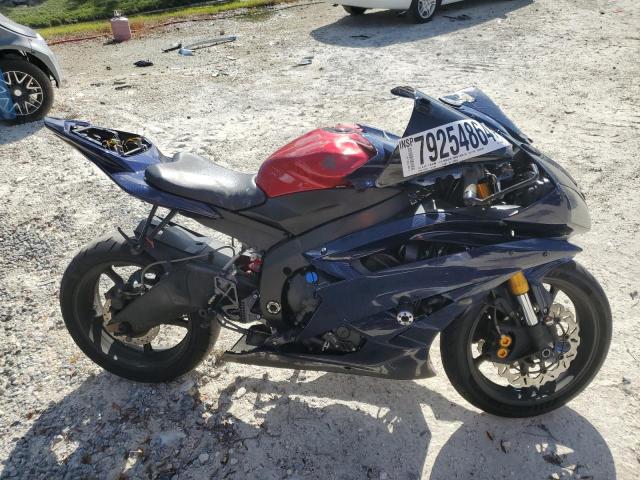 YAMAHA YZFR6 L 2007 blue  gas JYARJ12E57A013488 photo #1