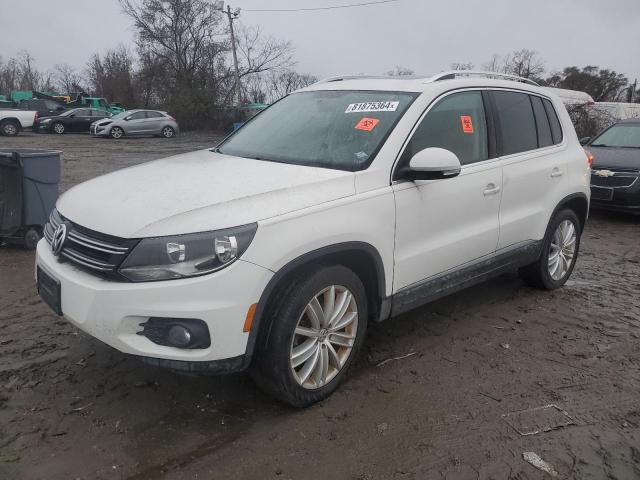 VOLKSWAGEN TIGUAN S 2013 white  gas WVGAV3AX4DW562498 photo #1