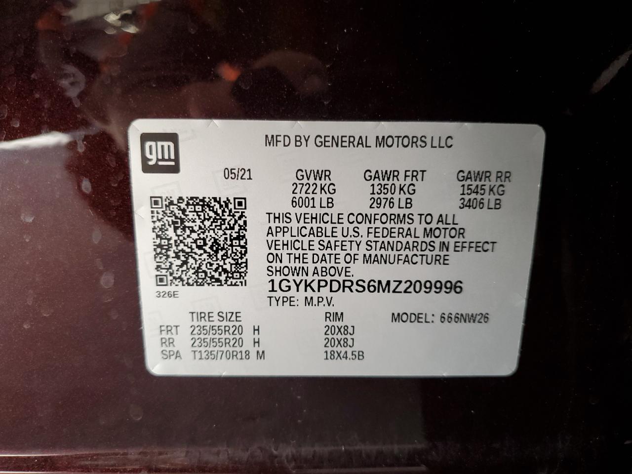 Lot #2989295014 2021 CADILLAC XT6 PREMIU