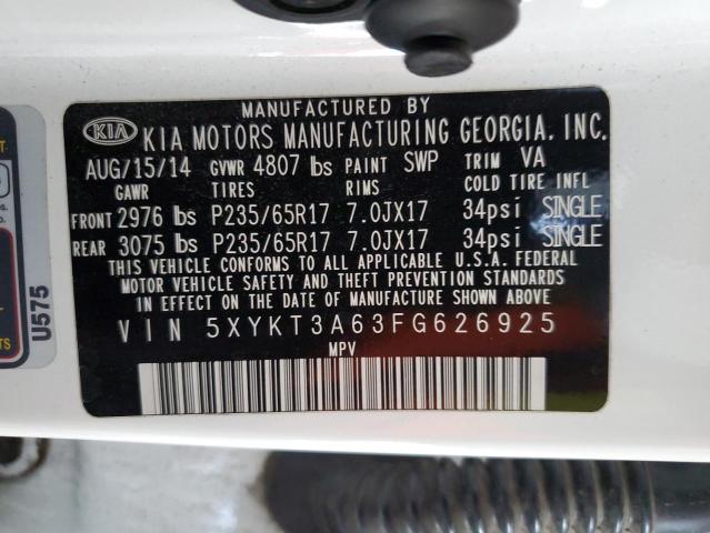 2015 KIA SORENTO LX - 5XYKT3A63FG626925