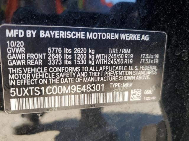 2021 BMW X3 XDRIVE3 - 5UXTS1C00M9E48301