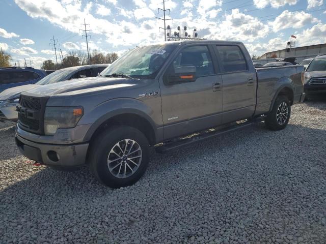 FORD F150 SUPER 2013 gray crew pic gas 1FTFW1ET5DFC41153 photo #1