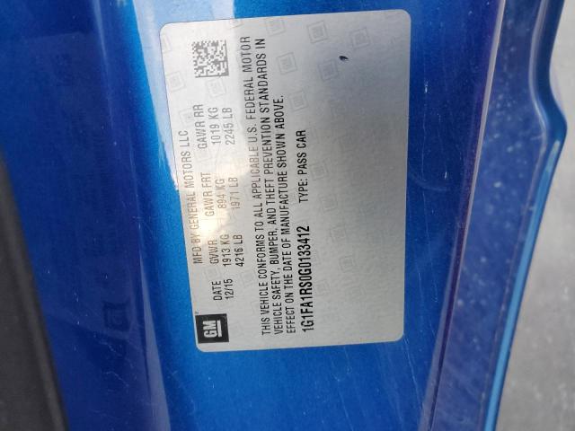 2016 CHEVROLET CAMARO LT - 1G1FA1RS0G0133412