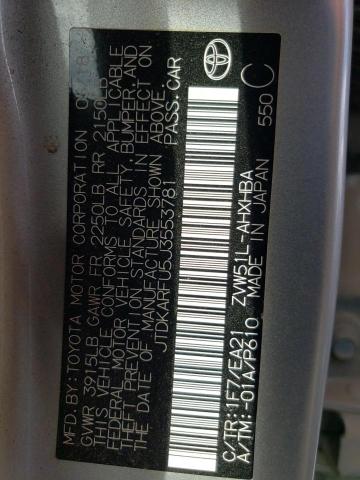 2018 TOYOTA PRIUS - JTDKARFU5J3553781