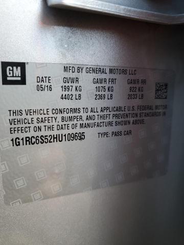 2017 CHEVROLET VOLT LT - 1G1RC6S52HU109695