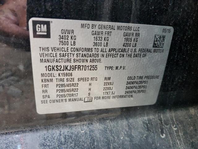 2015 GMC YUKON XL D - 1GKS2JKJ9FR701255