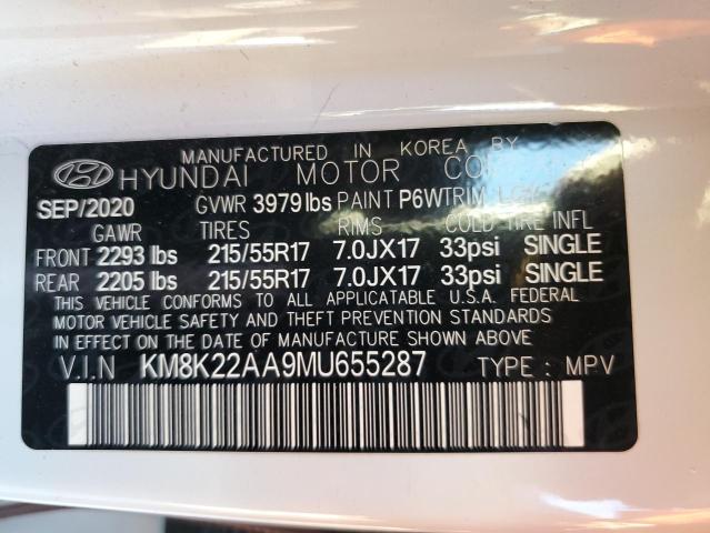 2021 HYUNDAI KONA SEL - KM8K22AA9MU655287