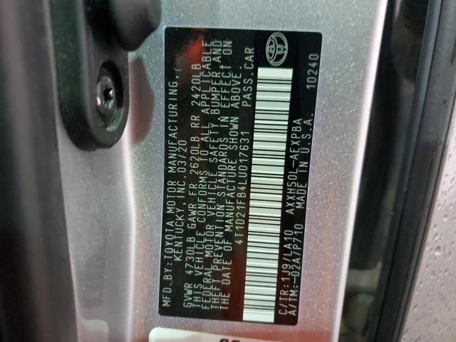 2020 TOYOTA AVALON LIM - 4T1D21FB4LU017631