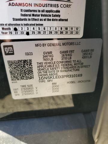 2023 CHEVROLET TAHOE K150 - 1GNSKLED3PR310169