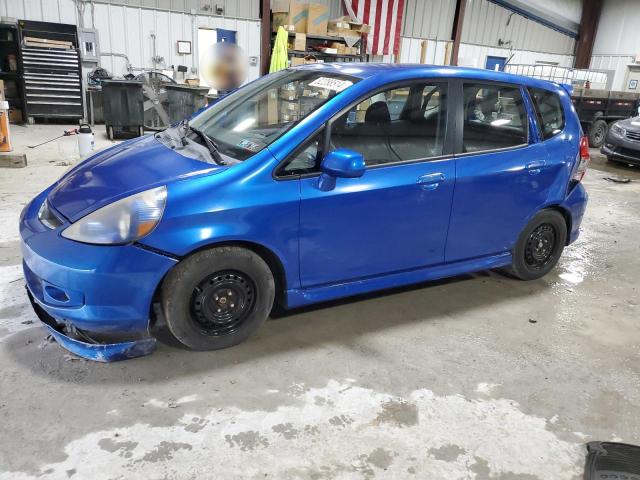 HONDA FIT S 2007 blue  gas JHMGD38617S025743 photo #1