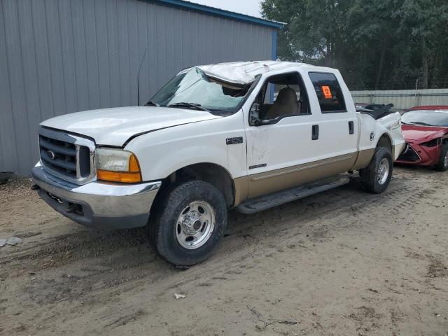 FORD F250 SUPER 2000 white crew pic diesel 1FTNW21F5YEB76270 photo #1