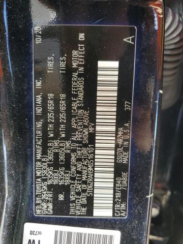 2021 TOYOTA HIGHLANDER - 5TDGZRAH9MS516101