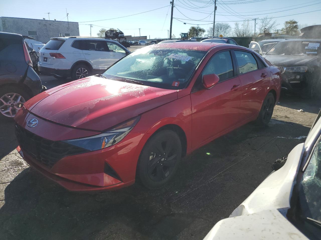 Lot #2982244087 2021 HYUNDAI ELANTRA SE