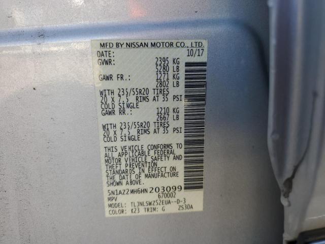 2017 NISSAN MURANO S - 5N1AZ2MH6HN203099