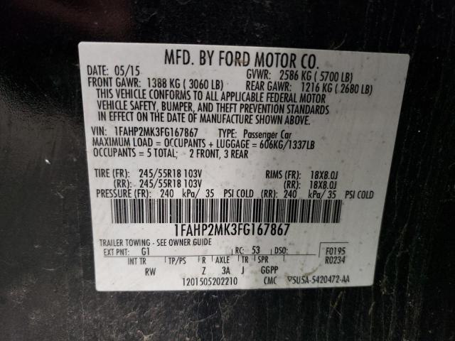 2015 FORD TAURUS POL - 1FAHP2MK3FG167867