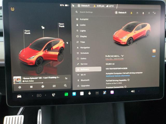 2022 TESLA MODEL Y - 7SAYGDEF0NF443828