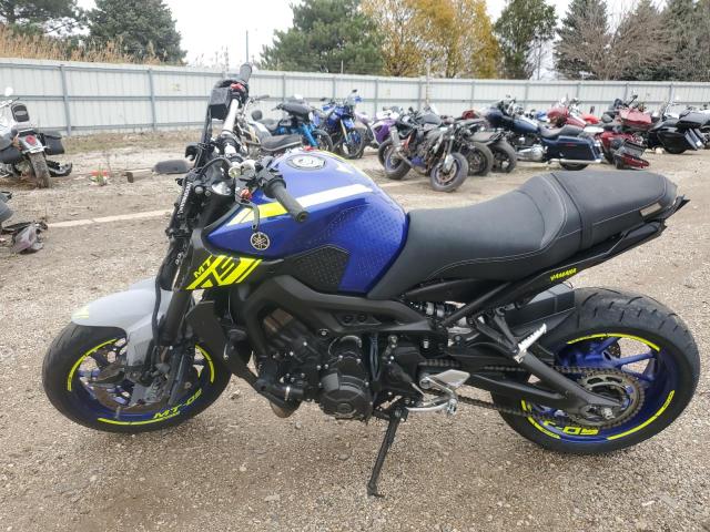 YAMAHA MT09 2020 blue  gas JYARN53E5LA008019 photo #4