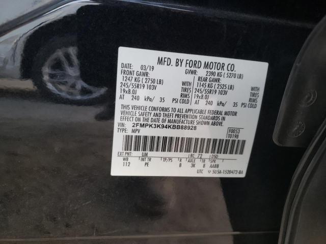 2019 FORD EDGE TITAN 2FMPK3K94KBB88928