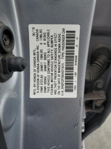 2018 HONDA CIVIC LX - 2HGFC2F59JH571615