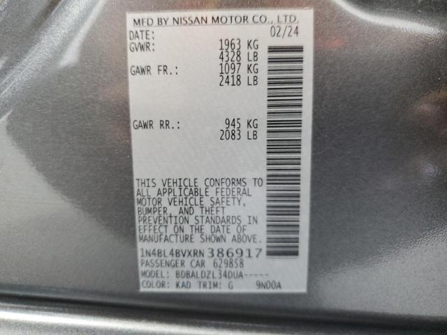 2024 NISSAN ALTIMA S - 1N4BL4BVXRN386917