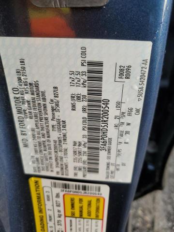 2018 FORD FUSION SE - 3FA6P0HD5JR200540