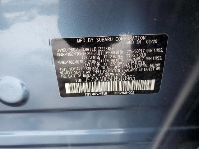 2020 SUBARU FORESTER JF2SKADC5LH518965