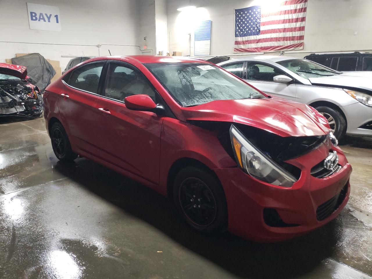 Lot #2976951631 2015 HYUNDAI ACCENT GLS