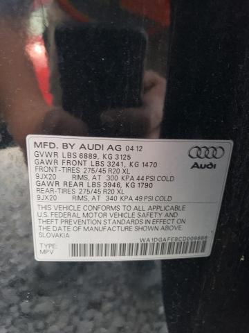 VIN WA1DGAFE8CD009686 2013 Audi Q7, Prestige no.13