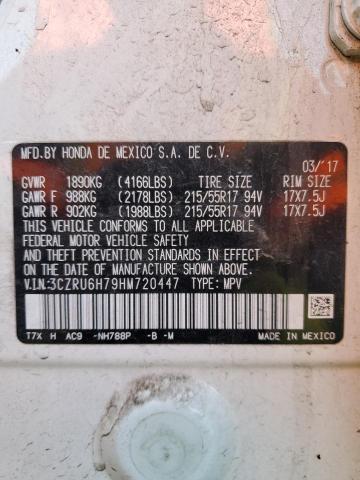 2017 HONDA HR-V EXL - 3CZRU6H79HM720447