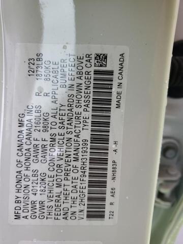 2024 HONDA CIVIC TOUR 2HGFE1F94RH319399