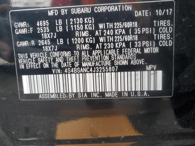 2018 SUBARU OUTBACK 2. - 4S4BSANC4J3255807