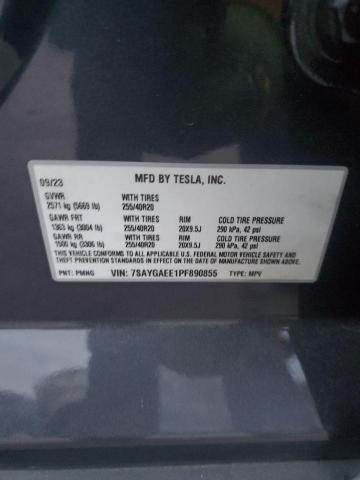 2023 TESLA MODEL Y - 7SAYGAEE1PF890855