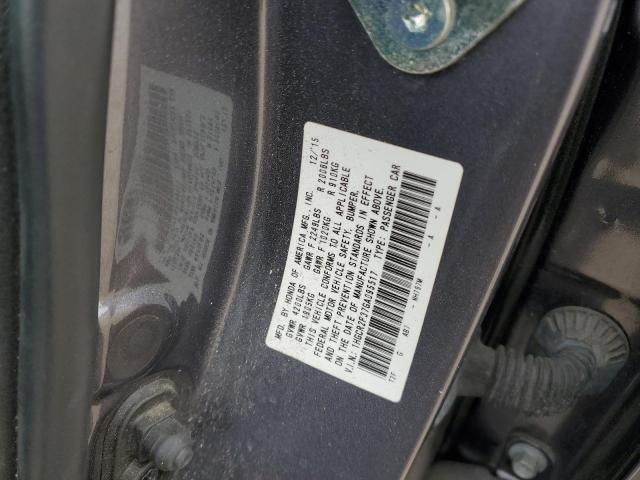 VIN 1HGCR2F37GA095517 2016 HONDA ACCORD no.12