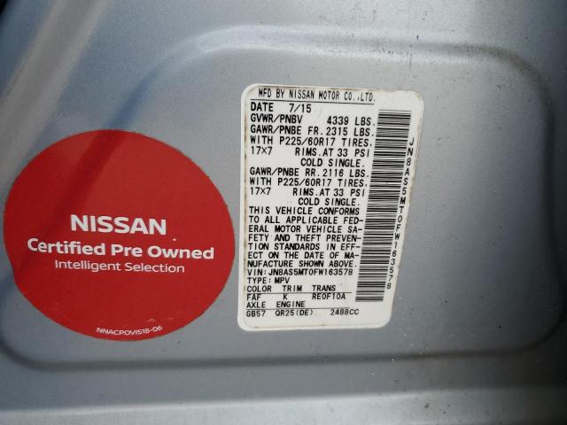 VIN JN8AS5MT0FW163578 2015 NISSAN ROGUE no.12