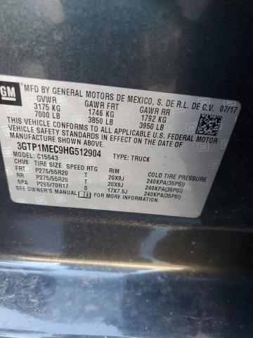 2017 GMC SIERRA C15 - 3GTP1MEC9HG512904