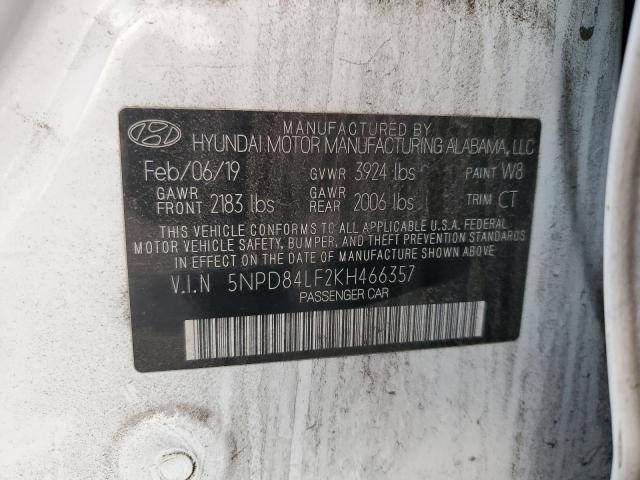 2019 HYUNDAI ELANTRA SE - 5NPD84LF2KH466357