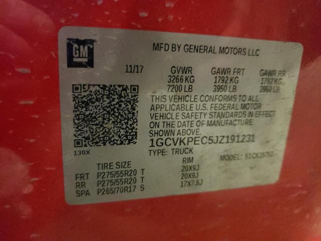 2018 CHEVROLET 1500 - 1GCVKPEC5JZ191231